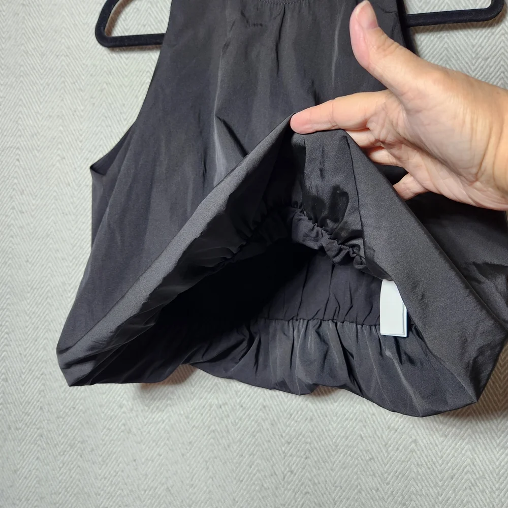 Zara Size Medium Black Sleeveless Balloon Women's Top New With Tags - Picture 5 of 9